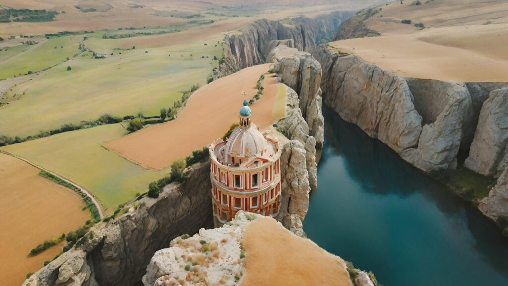 Breathtaking aerial shot captured by a Holy Stone drone